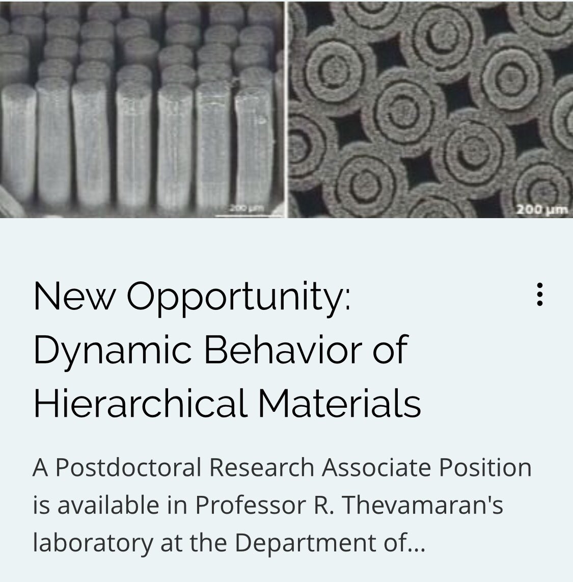 ProfArmani's tweet photo. Looking for a #postdoc position? Check out these two openings!!

Link to postings: https://t.co/WIiIBf8tkj 

@Chemjobber #phdchat #phdlife #AcademicTwitter @ACSNews @IEEEembs #computational #bTBI #nanomaterials https://t.co/caksXw6xRl