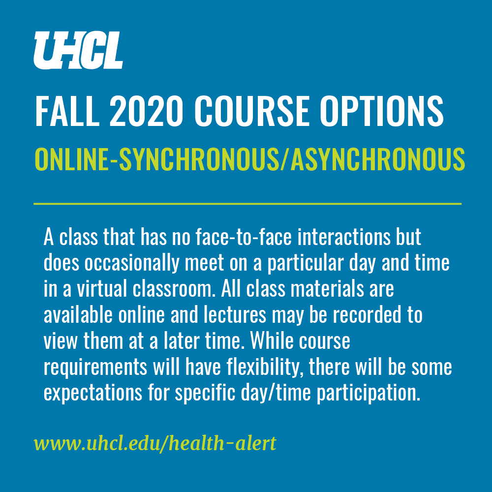 ⚠️ Students: Our community has been working on plans for fall 2020 that protect your health and safety as you continue your education. This fall, you will have four flexible learning options. Here's what you need to know: uhcl.edu/registrar/enro…