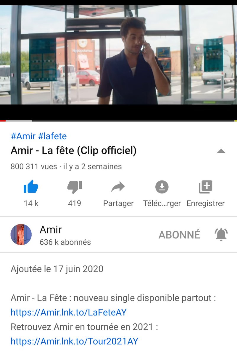 SylvieGIRAUD4's tweet photo. @Amir_Off
#LaFete
800 000 vues #YouTube !!!! 👌 ❤️
Le Million approche à grands pas.
Préparés toi pour la suite du #Making_of !
https://t.co/XBd89TjuM8 https://t.co/Bdy0taz9bH