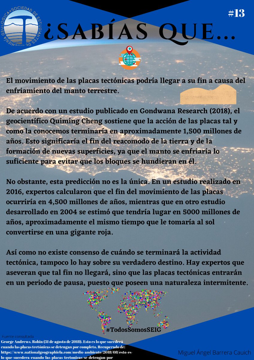 GeologosUNAM's tweet photo. #SabíasQueSEIG 
#TodosSomosSEIG 
SQ#13 https://t.co/g89cwYr6YE
