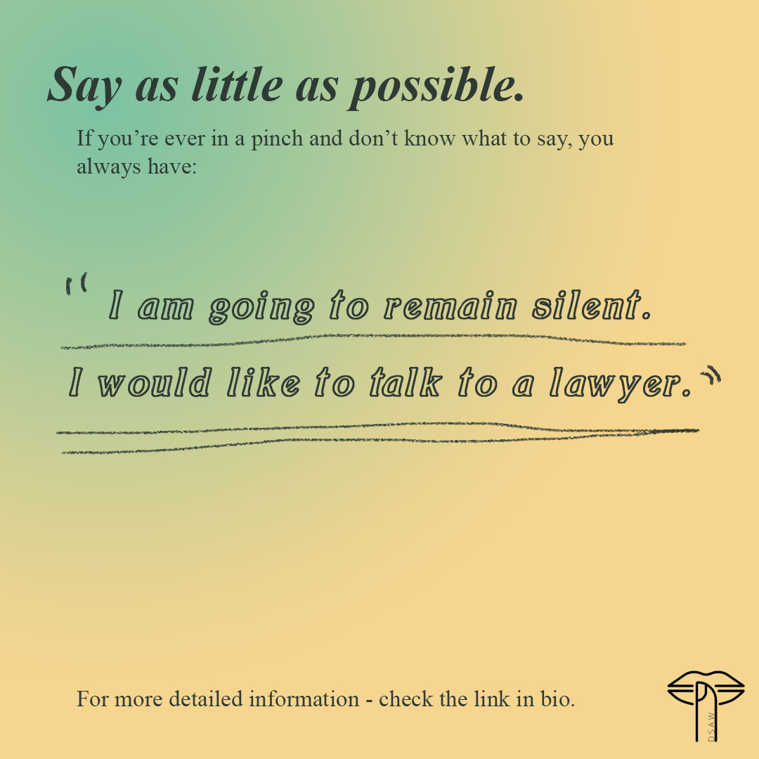 dsaw404's tweet photo. How to talk to police if you have to 2/2 https://t.co/KjJdlcix7V