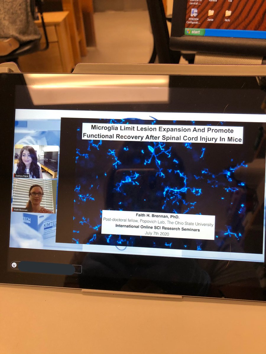 McPopLab_OSU's tweet photo. Fantastic talk today by @FaithBrennan01!!! Thank you to @IOSCIRS for keeping the SCI community together and for giving such great opportunities to all, especially trainees 🙌🏼#TraineeFirstTuesday https://t.co/0RkQeMZEkz