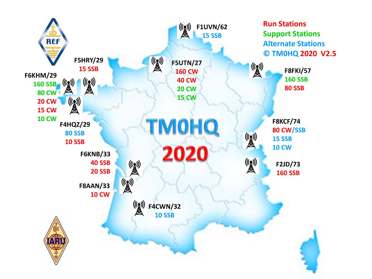 TM0HQ will be active &amp; represent REF this weekend 11-12 July 2020 in IARU Championship Contest.
Hope to see you in the log !

See tm0hq.r-e-f.org 
#tm0hq #hamradio #iaruhf #Contest #hamr