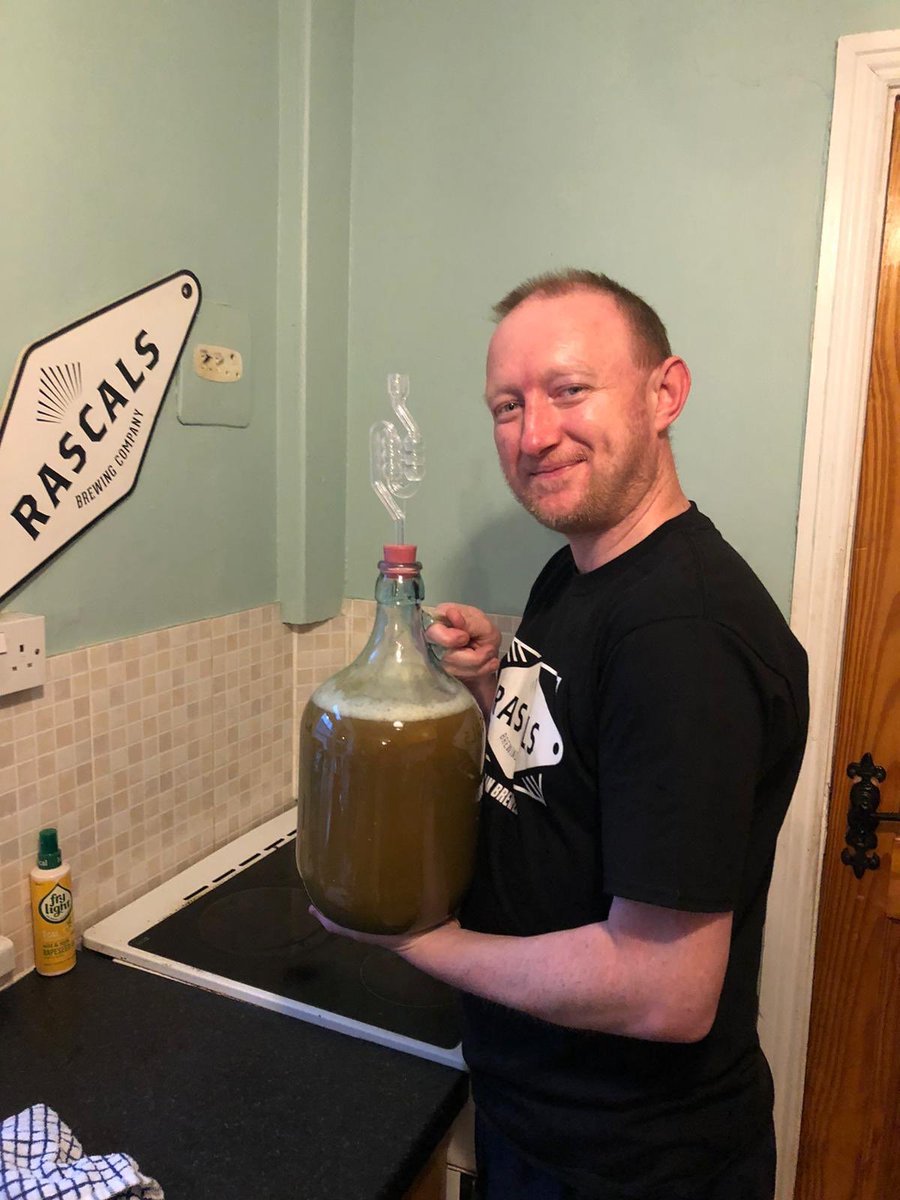 Well there it is now! My home brew for the #mothersstaffbrew #challengemacs thanks to Cathal in <a href="/RascalsBrewing/">Rascals Brewing Company</a> &amp; <a href="/mothermacspub/">Mother Macs (Limerick, Ireland)</a> for all the help. It’s was great craic.