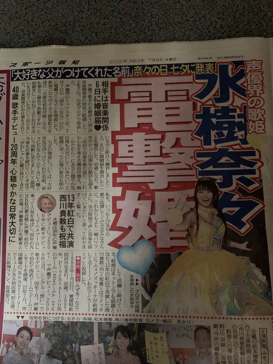 水樹奈々 の感情分析 Nyakone