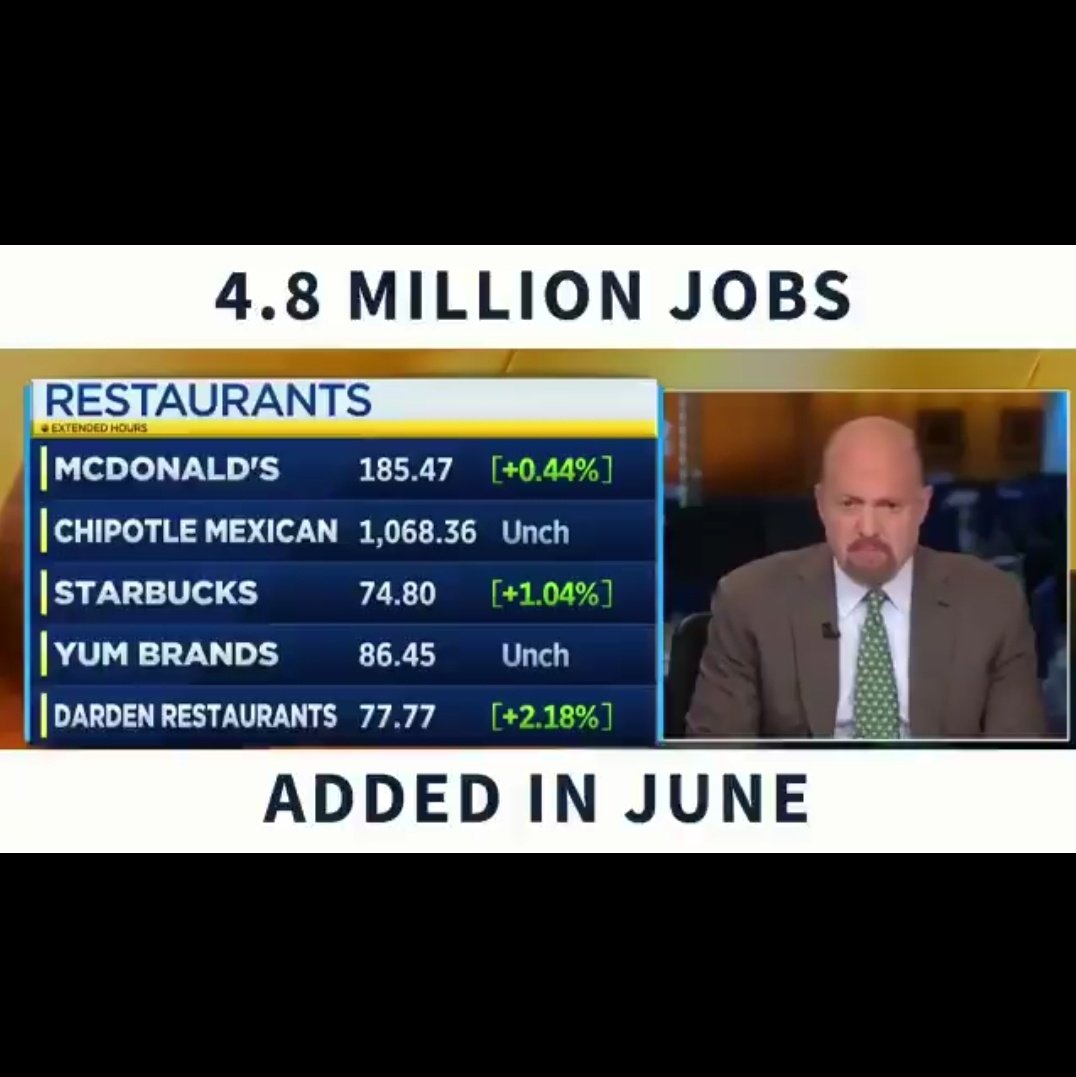 patgagnon_75's tweet photo. When @realDonaldTrump keeps touting about 4.8 million new jobs added in June, this is what he's talking about...
How many of those jobs do you think can possibly support a family or cover any possible medical expenses?
#FastFoodPresident https://t.co/b6vl024lxe