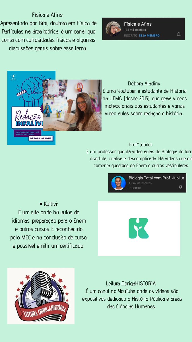 ProjetoLECO's tweet photo. Aplicativos, canais e sites ótimos para estudos✨Todos grátis ✅ https://t.co/ebyHIAOCbC