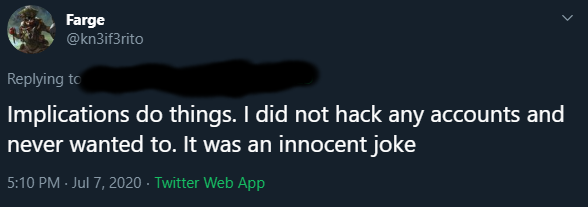 they also hacked one of my friends over a headcanon, then proceeded to defend themselves acting like it was a joke, despite the fact that my friend was locked out of their account, perhaps permanently.