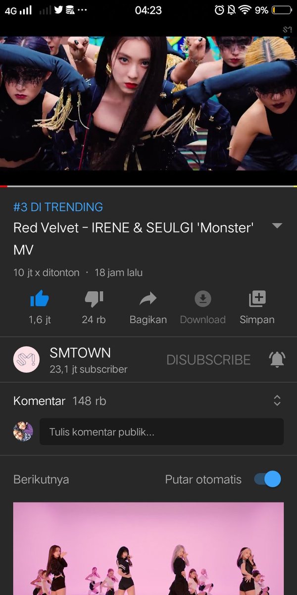 irenemacherie's tweet photo. Udah 10M dong 😭
#WatchMonsterMVNow #RedVelvet_IRENE_SEULGI_Monster @RVsmtown https://t.co/Oc6BPbcfHr