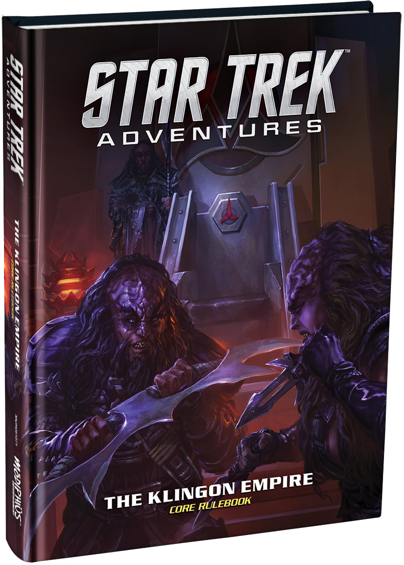 Fellow warriors of the Empire! I’m real psyched about the new Klingon Empire Core Rulebook for  #StarTrek   Adventures. I'm gonna share some promotional pages from  @Modiphius and point out some interesting bits as I go. Join me for a thread! #ttrpg  #rpg  #tabletop