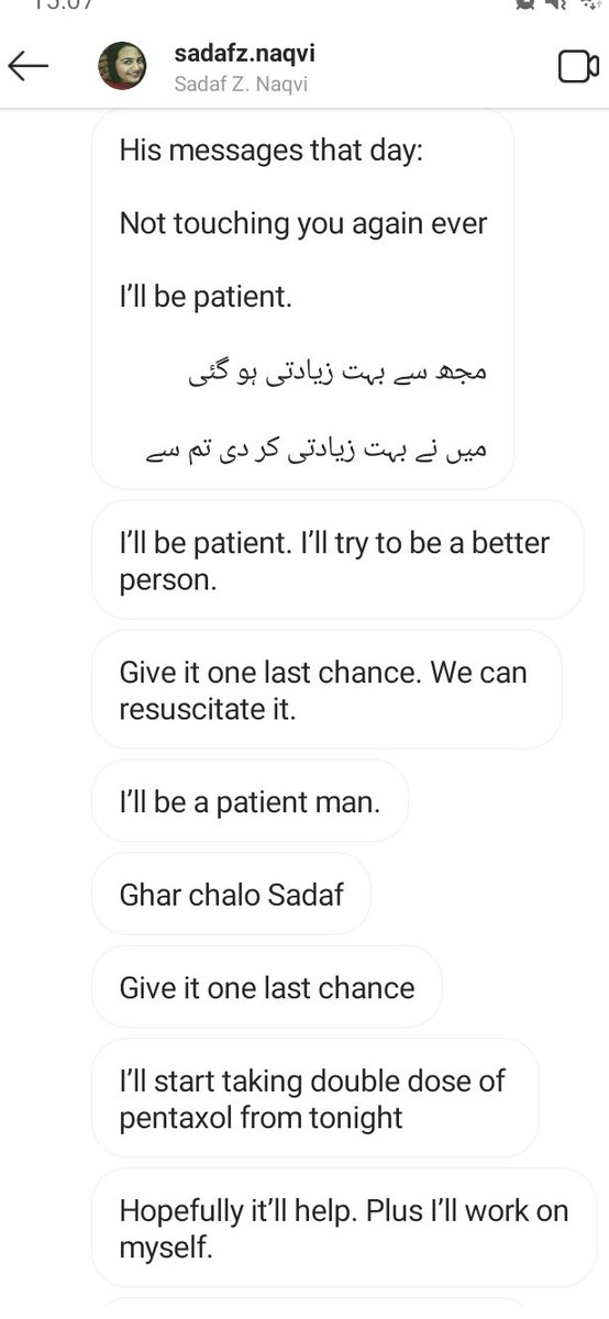  @alisalmanalvi acts as if he has done a mistake . Begs and begs and begs and brings her home . She decides to give it one last chance for her new born daughter, she didnt want her to have her first birthday without her daughter.