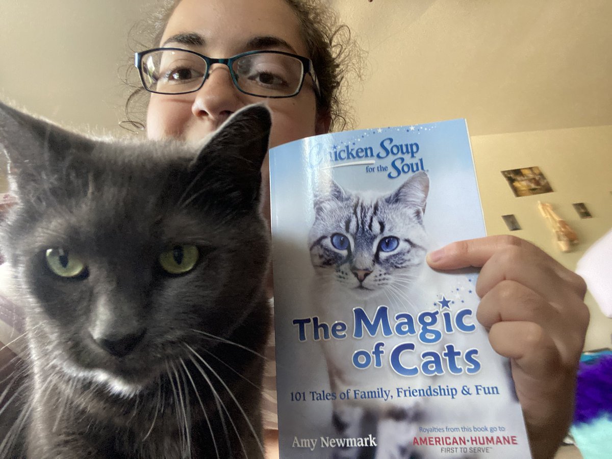 MorganRondo's tweet photo. Jade is excited to be written about in this book #CSSTheMagicofCats
@ChickenSoupSoul @amynewmark https://t.co/nQq5oFQ7rO