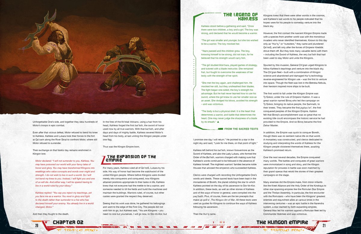The next preview page is from the second chapter all about the Empire’s history, culture and politics. This is a long chapter with all kinds of interesting background to help GMs and players dig into the setting and culture.