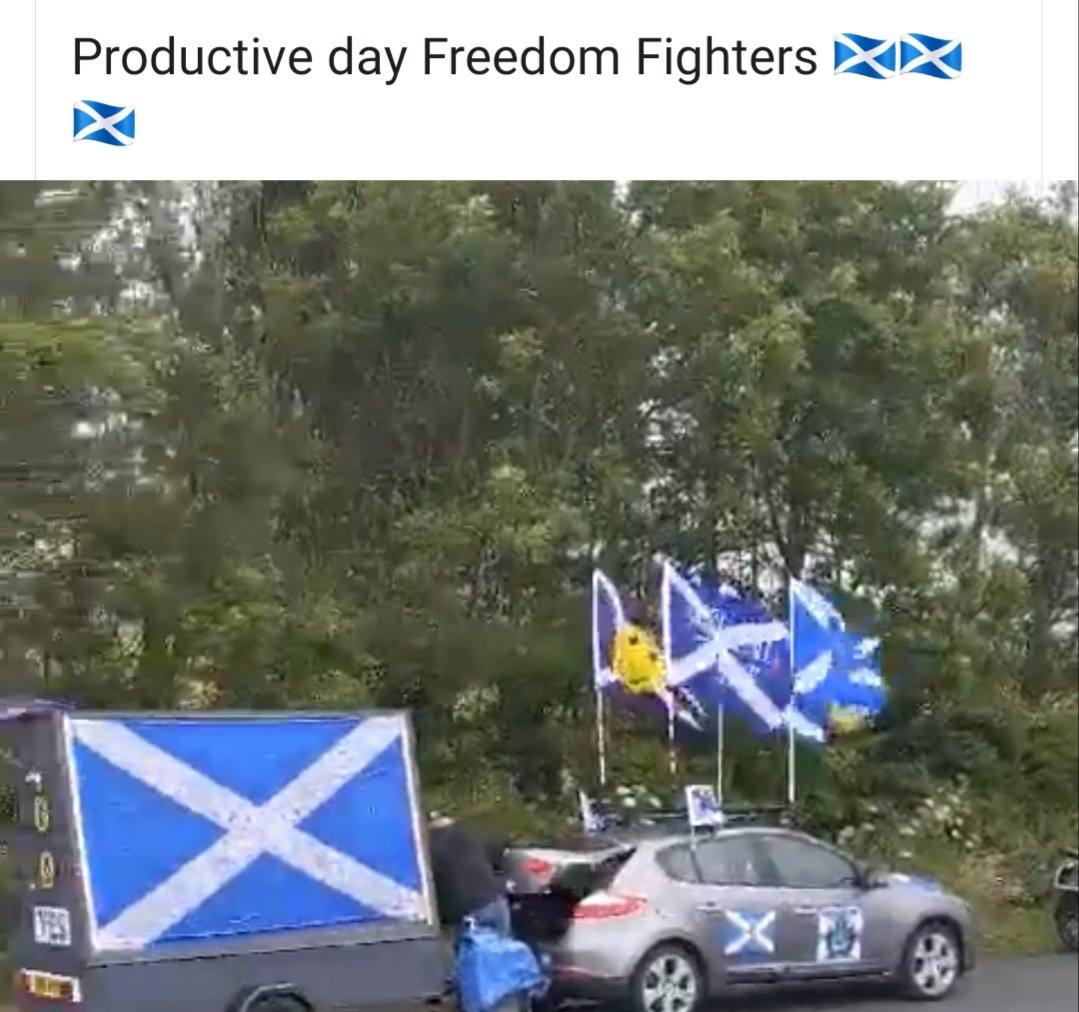 4. Berwick border protest:"Productive day freedom fighters" #NotPolitical