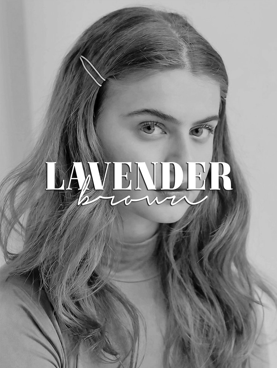 ┗━━ ❝¿𝐇𝐀𝐍 𝐕𝐈𝐒𝐓𝐎 𝐀 𝐄𝐒𝐓𝐀 𝐁𝐑𝐔𝐉𝐀?❞

❱ ⟅ :· 𝐋𝐚𝐯𝐞𝐧𝐝𝐞𝐫 𝐁𝐫𝐨𝐰𝐧.
❱ ⟅ :· Diecisiete años.
❱ ⟅ :· Séptimo curso.
❱ ⟅ :· Gryffindor. 
❱ ⟅ :· Sangre pura.
❱ ⟅ :· FC: Alexa Mareka.

❱ ⟅ :· personalidad e historia a elección de user.