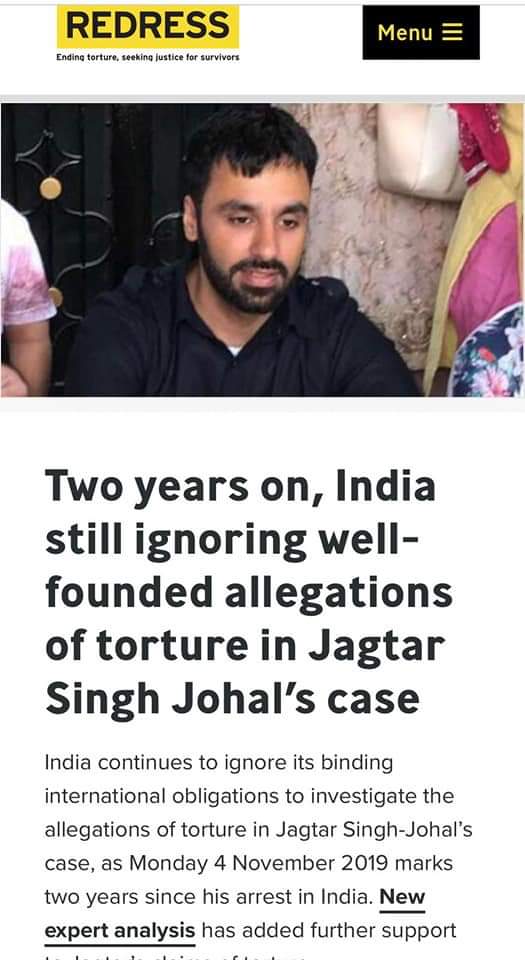 To date no independent examination has been carried out. Despite calls from the  @REDRESSTrust  @IRCT  @NilsMelzer  @theresa_may  @RoryStewartUK  @MarkFieldUK  @MartinJDocherty  @tariqahmadbt  @BorisJohnson. In order to silence  @FreeJaggiNow an "alleged confession" video was released 9/19