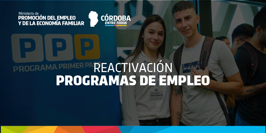 📣 ¡Se reactivan los programas de empleo! ✅ La medida es para aquellos que eran beneficiarios de los programas al momento de que se pospusieron temporalmente por la situación epidemiológica y sanitaria de la provincia.