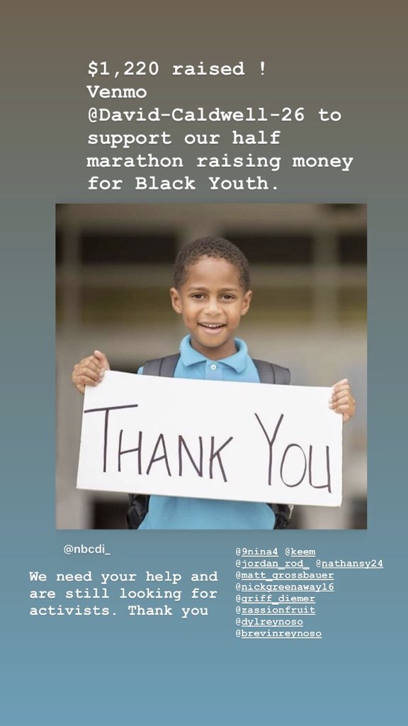 x2davidsteelers's tweet photo. My friends and I are running a half marathon in San Diego in 2 weeks to raise awareness and funds for the Black community. We’ve raised over $1,230 which goes directly to the NBCDI, empowering Black youth through education and greater well being. RT to help spread awareness. https://t.co/Cye7W7M6xn