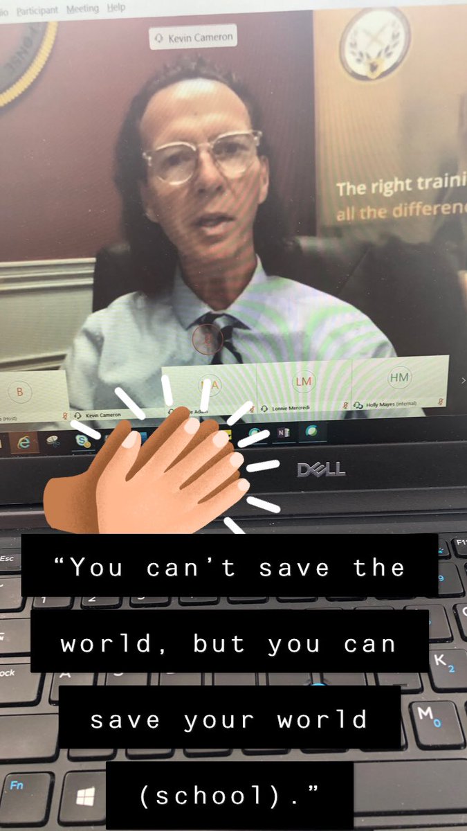 haywood_jaywood's tweet photo. So much to unpack from this presentation today! I love the idea that yes things have changed but students and staff still want to be valued and have those key relationships this has not changed. Thank you @JKevinCameron #modelcalm #SPSC2020 https://t.co/YDqO0oWByQ