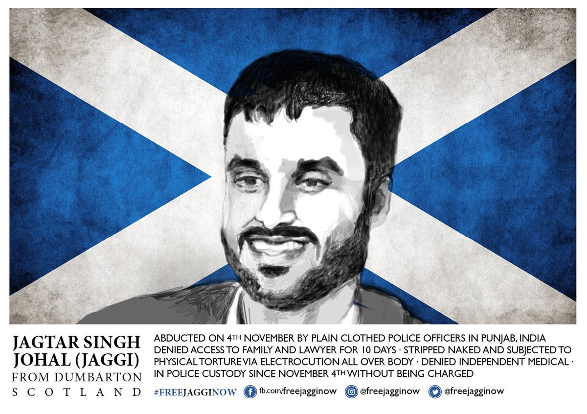 It is clear the UK have put trade over Human rights and wish to keep good relations with India however what is not clear, is why this plight has not been covered by UK's mainstream media. The mental torture continues everyday. 19/19 #FreeJaggiNow  #JusticeforJaggi #scotdetained