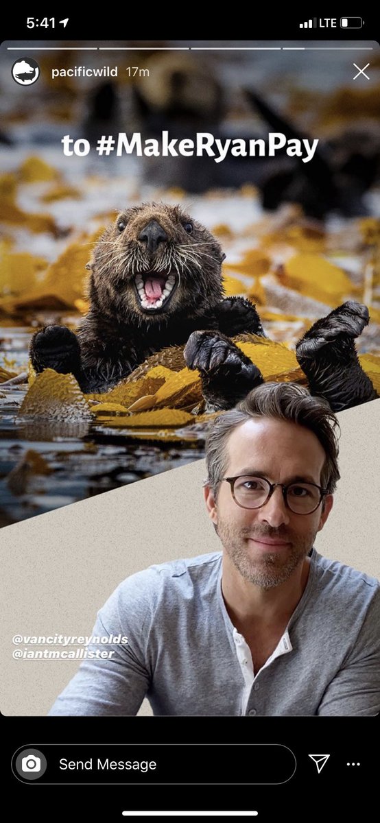 ilyryanreynolds's tweet photo. #makeryanpay @VancityReynolds @pacificwild Ryan’s so generous❤️ https://t.co/2mQT24OEi8