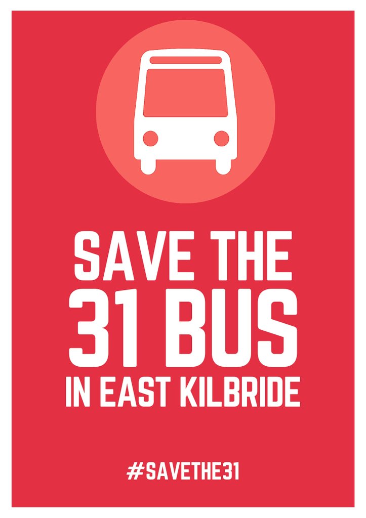 JoeJFagan's tweet photo. Back the petition to #SaveThe31 Bus in East Kilbride. @CllrMcadams and I are calling on First to rethink plans to permanently remove the service between East Kilbride and Carmunnock via Stewartfield and West Mains. A lifeline service for our communities. #PassengersBeforeProfit https://t.co/FpLpQ6FOhp
