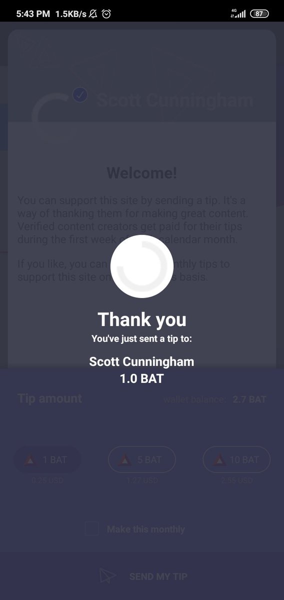 Yonilkar777's tweet photo. I just sent a #tip to @ScottCBusiness one of the greatest #blockchain content creators ( I don't have enough #BAT on my phone,lol)
@brave @UpholdInc #TipTuesday #TipWithBrave #TipWithBAT #Bitcoin #Ethereum https://t.co/pozTZzXJHu