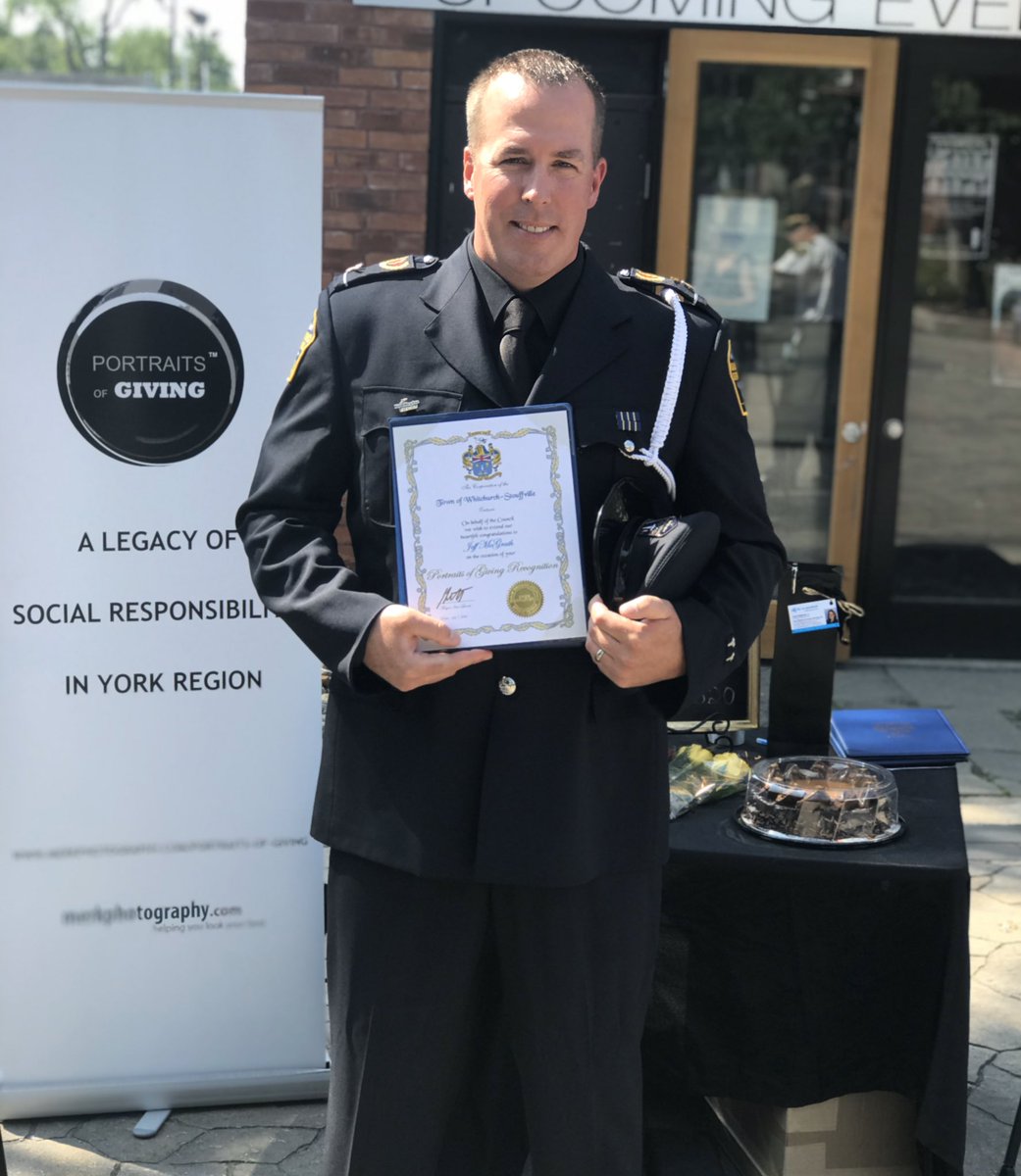 YorkParamedics's tweet photo. Congratulations to paramedic Jeff McGrath for being a 2020 #PortraitsofGiving Honouree. The work you do as a community leader is remarkable – Jeff has raised over $450k to support children and their families fighting cancer. #SpiritofYR https://t.co/TMMEuHsF6C