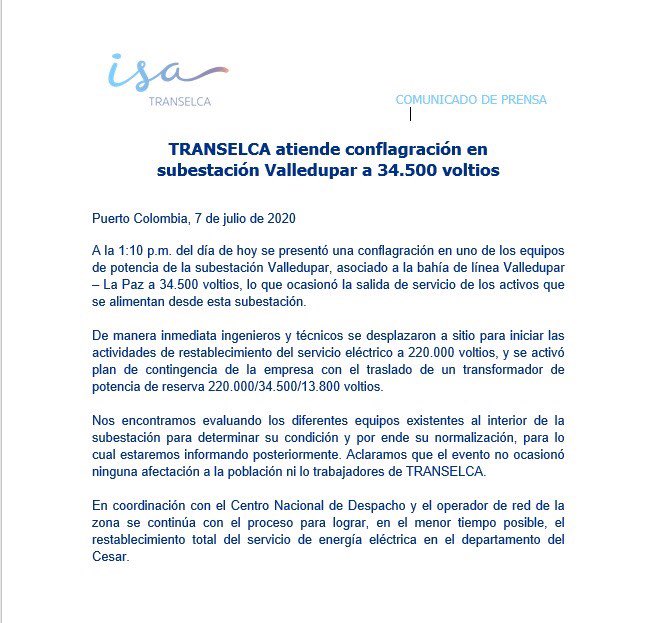 Electricaribe S.A E.S.P en liquidación tweet media