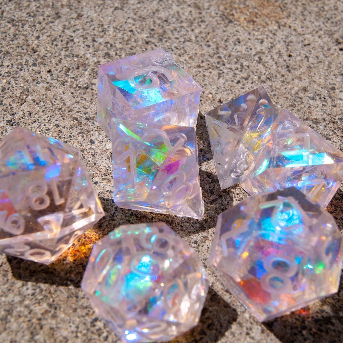 TombstoneCrits's tweet photo. Direct sun vs. indoor lighting. Cant wait to polish these up!
#dice #diceporn #handmadedice #dnddice #dicegoblin #resindice #polyhedraldice #diceseries #diceset #handmade #ttrpg #dnd #pathfinder #dicemaker #resin #smallbusiness #tombstonecrits https://t.co/9yN81WLipQ