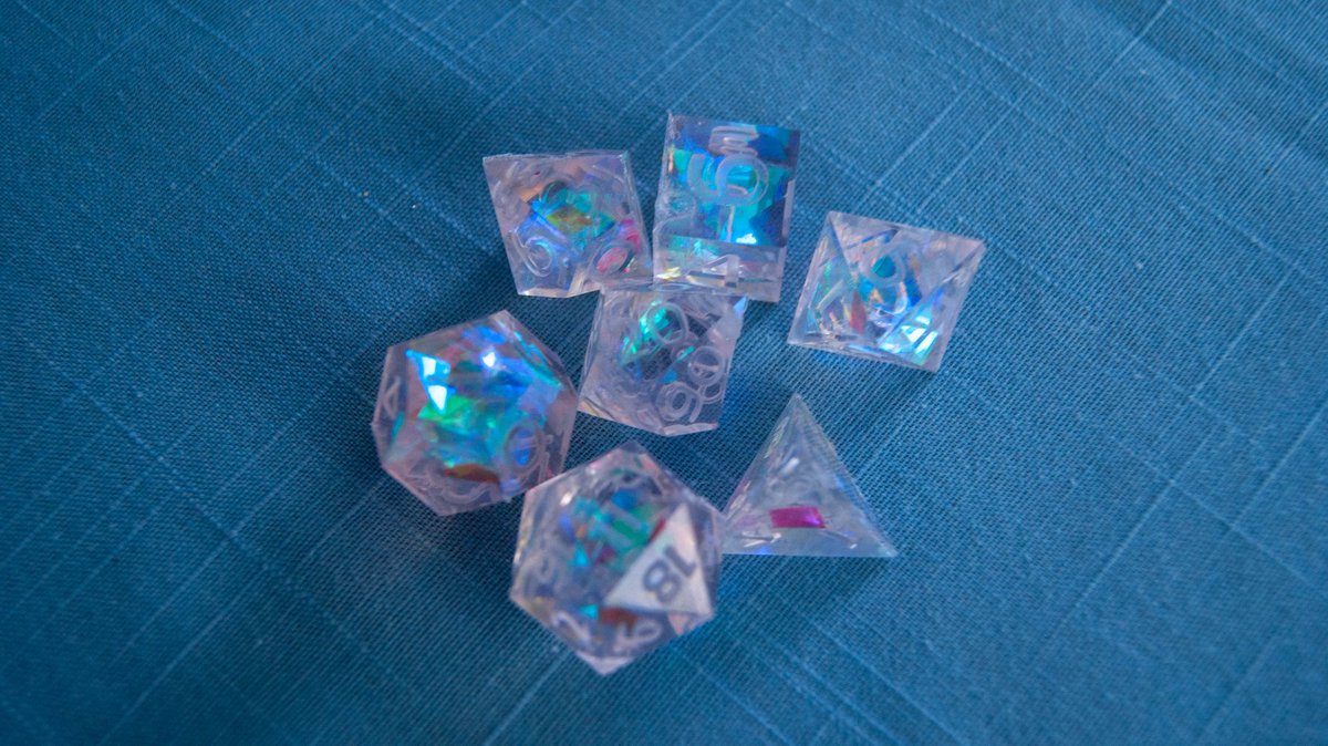TombstoneCrits's tweet photo. Direct sun vs. indoor lighting. Cant wait to polish these up!
#dice #diceporn #handmadedice #dnddice #dicegoblin #resindice #polyhedraldice #diceseries #diceset #handmade #ttrpg #dnd #pathfinder #dicemaker #resin #smallbusiness #tombstonecrits https://t.co/9yN81WLipQ