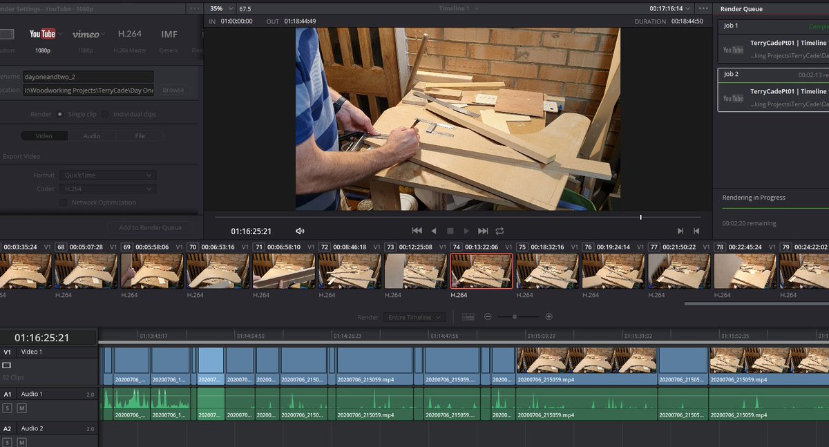 Video is rendering. Two days of the build so far cut and narrated. I will upload this tonight and release it sometime tomorrow!