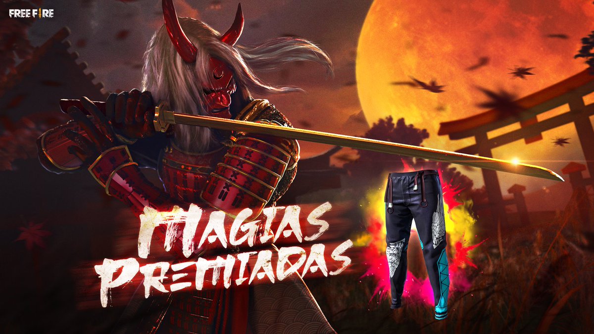 Free Fire] - Brasil on Twitter: "Magias Premiadas está de volta com um item  exclusivo: Calça Angelical! É a sua chance de garantir a sua!… "