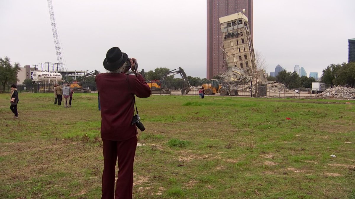 LarryNBC5's tweet photo. Remember the good old days when the Leaning Tower of Dallas was the only thing we could talk about? Feels like 10 years ago. It was only March 2. #SimplerTimes https://t.co/DqUhfvyZha