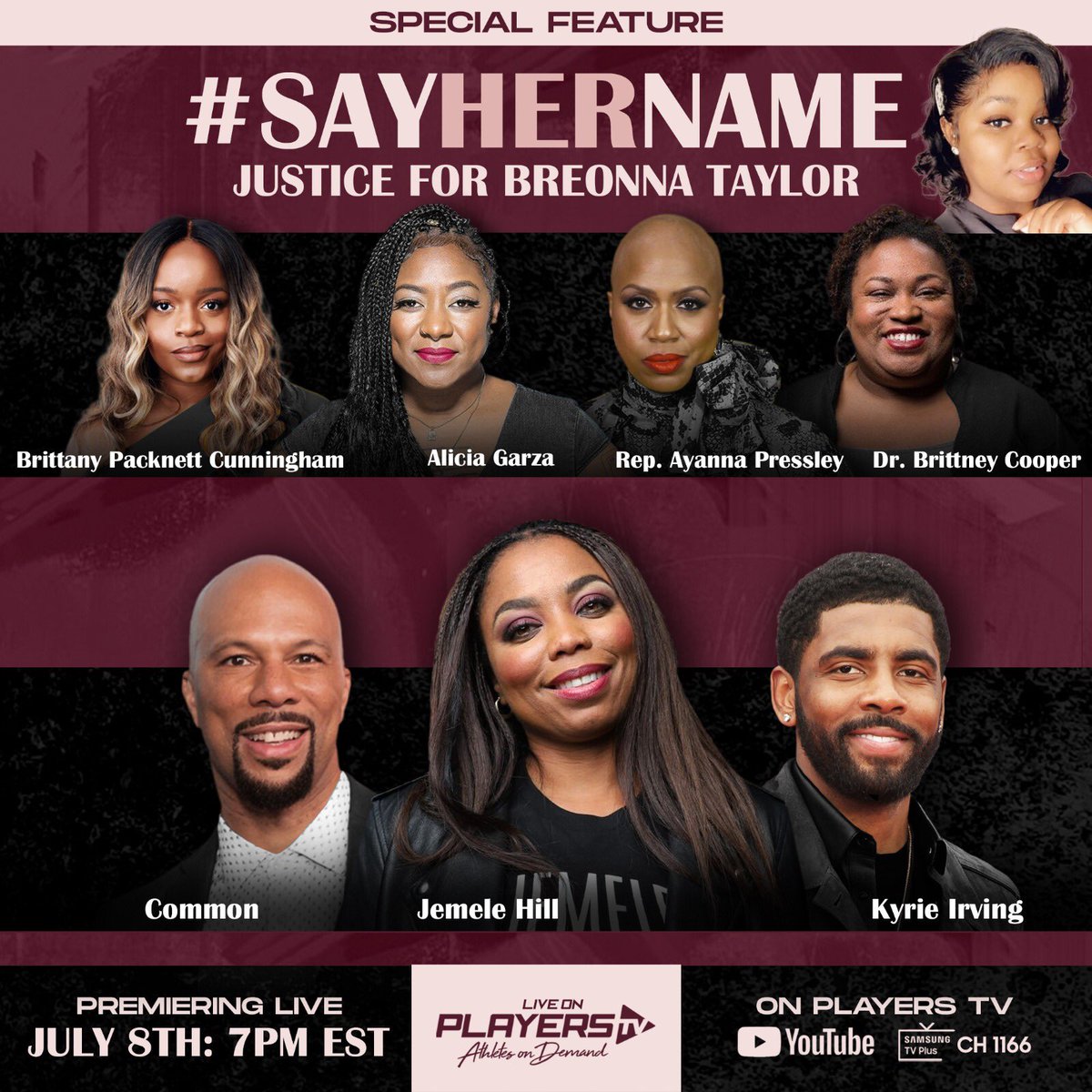 Tune in tomorrow night for a powerful special feature surrounding Breonna Taylor the light her fight for justice shines on the larger plight of Black women in our society. #SayHerName #AllBlackLivesMatter