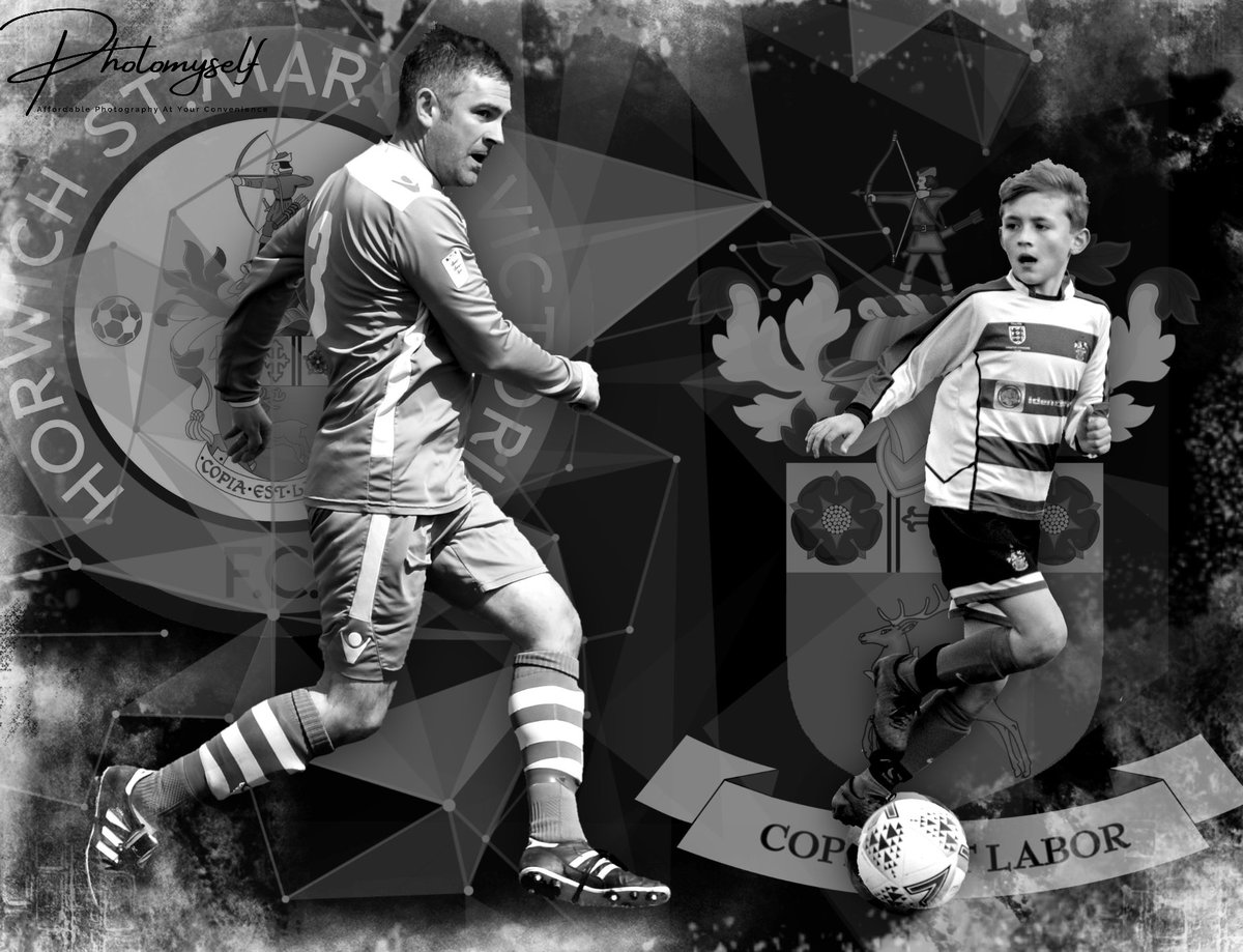 Photomyself's tweet photo. Father & Son.. same club different generations. Custom Artwork by Photomyself. Contact me direct for any custom club artwork @DannyBarry76 @Horwichvicfc94 #photomyself #horwichstmarys #sportsphotography #sport #youthfootball #grassrootsfootball #digitalart #football #hsm #hsmv https://t.co/eGFWrh6AsP