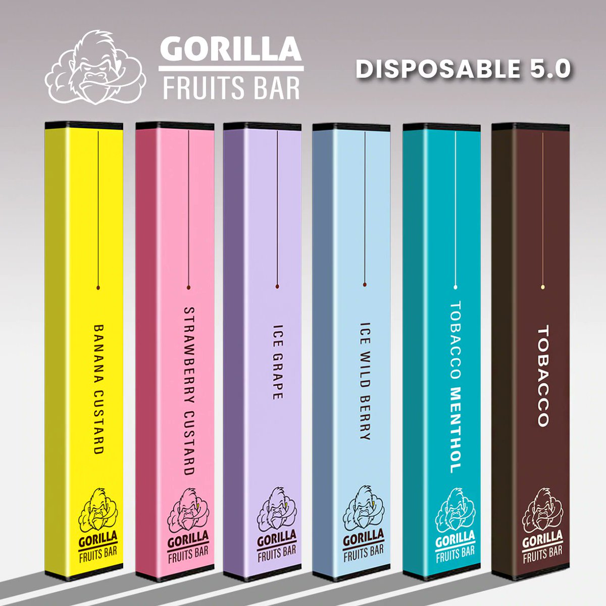 worldstarvape's tweet photo. GORILLA FRUIT BAR DISPOSABLE DEVICE 5% NICOTINE 300 PUFFS | ALL FLAVORS | WHOLESALE
https://t.co/kKX4WGP68c https://t.co/pgE4n0LAkX