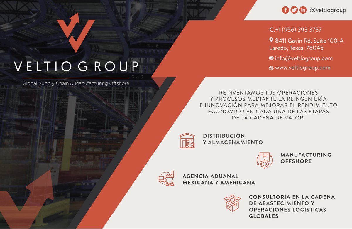 VeltioGroup's tweet photo. Con gran Innovación y Re-ingeniería mejoramos el rendimiento económico de tú empresa. https://t.co/A2knn3xmnl