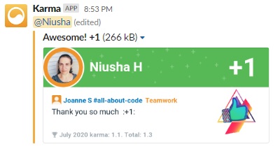 code_a_chrome's tweet image. Who knew there was a karma bot on @Slack??! #toocool
Been more active within the dev community lately. 😀
Day 16 / #60DaysofCode