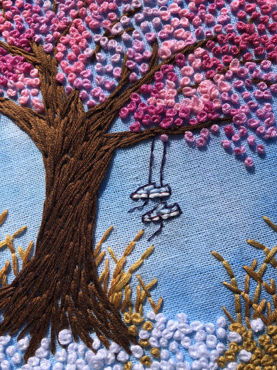 Spring Day inspired piece I made for my best friend 💕🌸💕

#btsfanart #btsart #btsembroidery #btsartist #embroidery #embroideryhoopart #textileart #threadart #embroiderylove