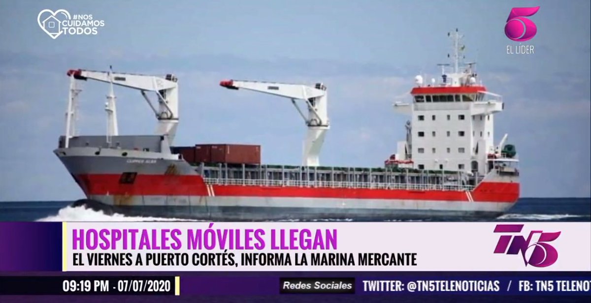 TN5Telenoticias's tweet photo. Hospitales móviles llegan el viernes a Puerto Cortés. Los detalles en el noticiero @TN5Telenoticias En vivo por canal @el5hn y dispositivos móviles al dar clic aquí https://t.co/MIncXiW05U https://t.co/3ZHesAtoN3
