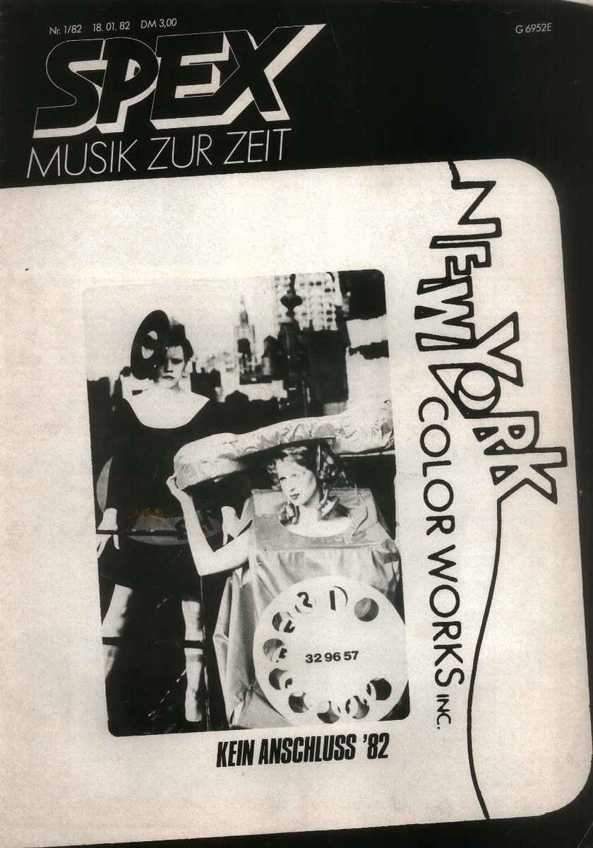 ドイツの音楽雑誌"SPEX"1982年1月号のPDFを入手。Phewのインタビューが載っている。館鳴鹿。 
