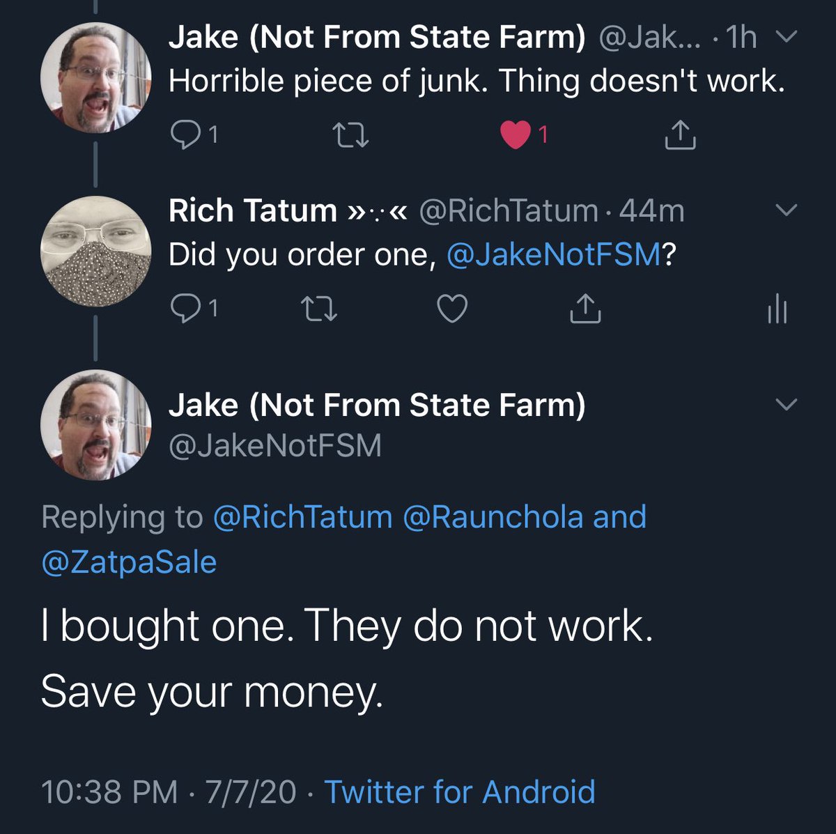 In case you might be one of the few who read through this entire thread and completed this journey—but are still sweaty and hopeful that the scam Blaux air conditioner works—listen to  @JakeNotFSM: it doesn’t. https://twitter.com/jakenotfsm/status/1280692589524480000