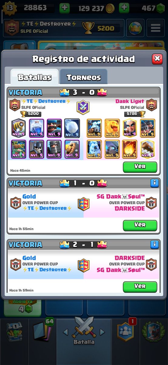 Buenos resultados el día de hoy tanto en 2c2 y 1c1 , nueva dupla junto a <a href="/gold_munoz/">(?)</a> 🤙🏼

5-0 🔥
#ChispitasOP