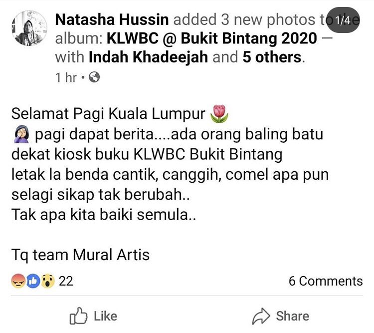 untitledbc's tweet photo. Ishh teruk betul lah perangai orang yang buat macam ni! Dengki sangat ke orang letak kios buku?

Credit: IG @ kualalumpurwbc https://t.co/HsTeZXiSMY