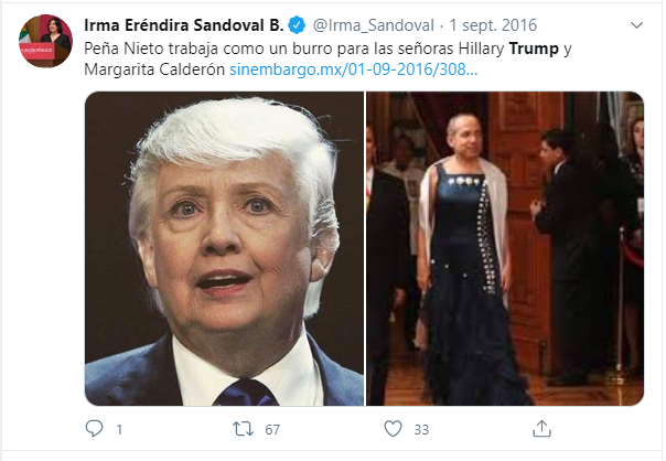 Aldo_Z's tweet photo. Se espantan de las burlas de Mariana Gómez pero celebran la misoginia-homofobia de @Irma_Sandoval que cree que caracterizar a Trump o Calderón de mujer es algo ofensivo o denigrante.

#SuExcelenciaElCacas
#SuExcelenciaElCacas https://t.co/Yplw3amu0M