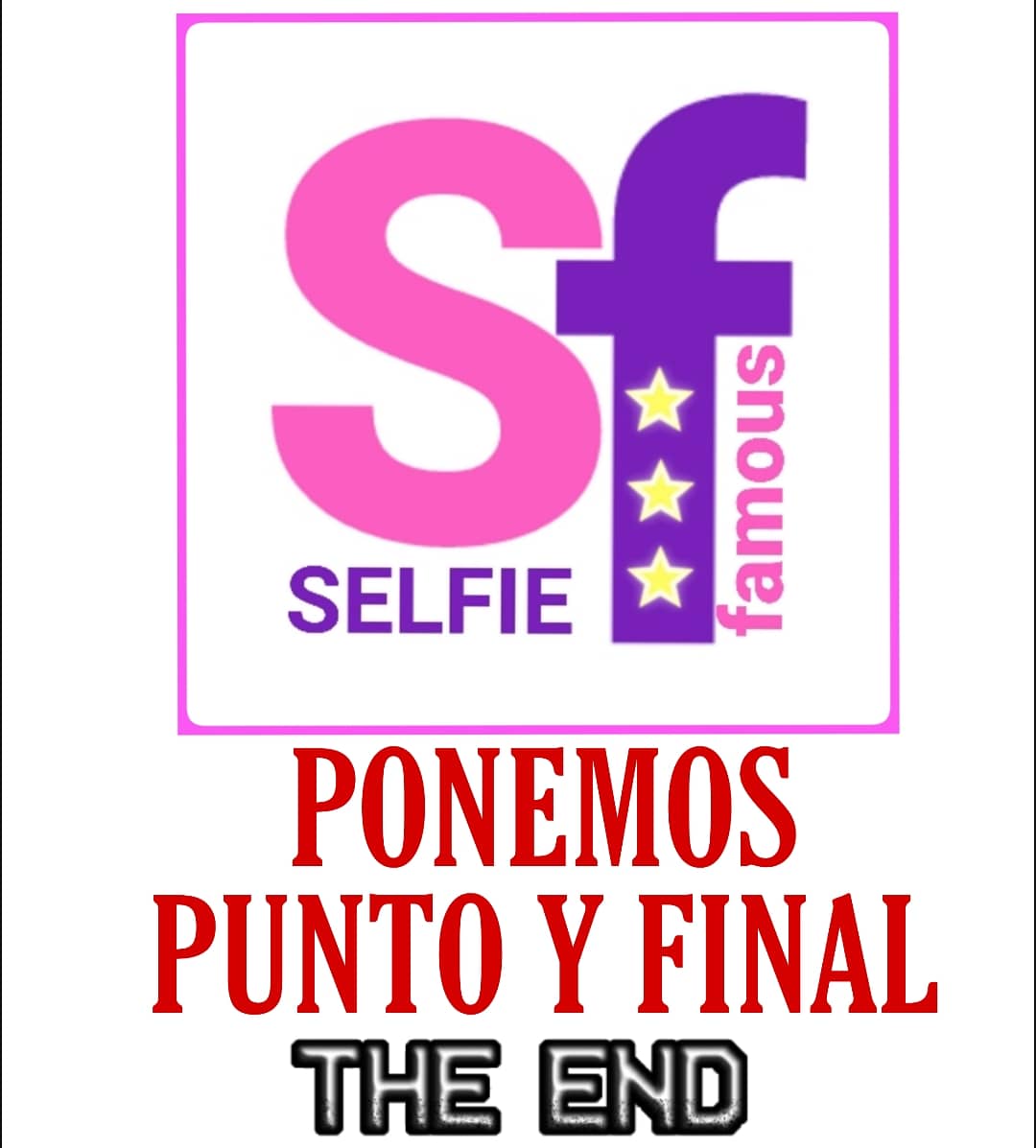 SELFIE FAMOUS dice adios después de 5 años y queremos pedir disculpas a los famosos q puedan haberse sentido molestos x nuestras repetitivas peticiones de selfie🙏😔, lo hacíamos siempre desde el cariño y la admiración que os tenemos. GRACIAS a los que han confiado en nosotros😘
