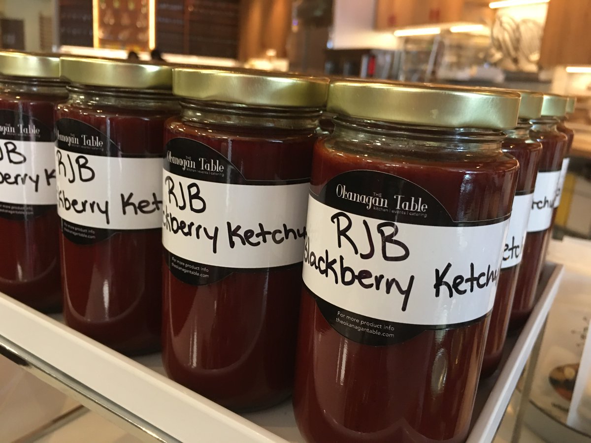 A favourite of <a href="/RauDZ/">RauDZ Regional Table</a> guests for years is the RJB Blackberry Ketchup.  We finally convinced Chef Butters to make a big batch and we have it available in the shop while quantities last.  ⁠
⁠Our retail shop is open Tuesday - Saturday 11:00 - 6:00 pm. ⁠
#downtownKelowna #eatlocal
