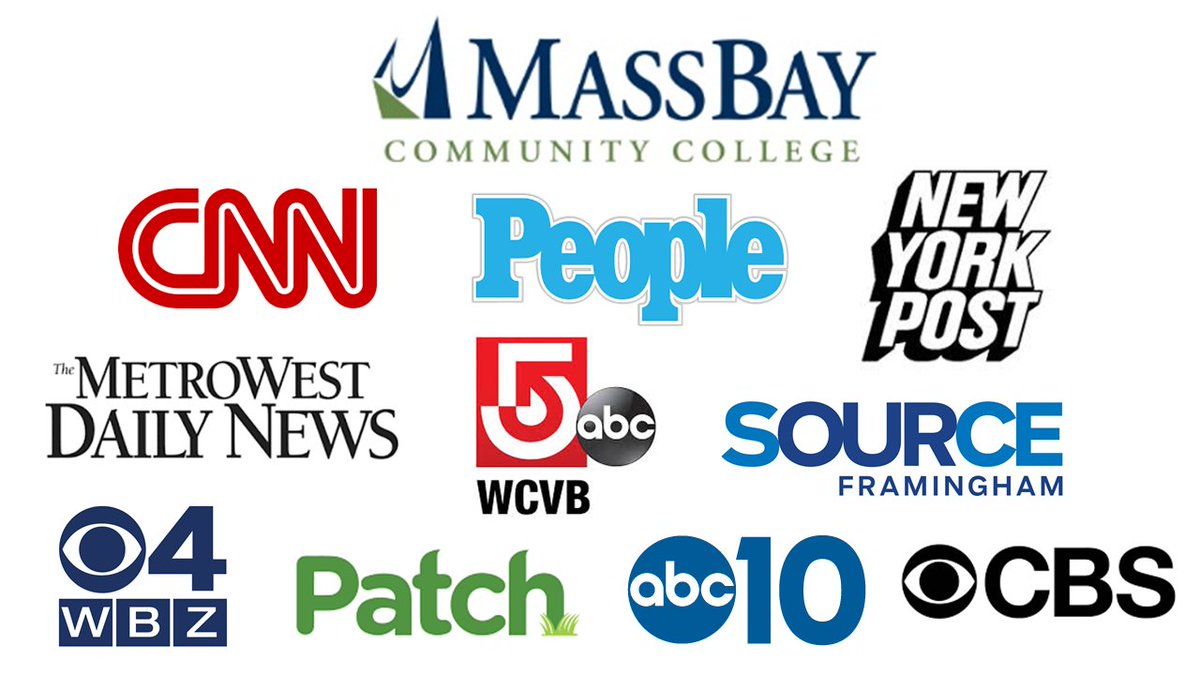 MassBayCommCol's tweet photo. As of today, these are some of the media outlets that our graduates have been featured on and we are so proud and happy that the rest of the world can get a glimpse of how great our students are and their accomplishments! #MassBayGrad2020
https://t.co/yyKRTT2S95 https://t.co/KybV1eYA8x
