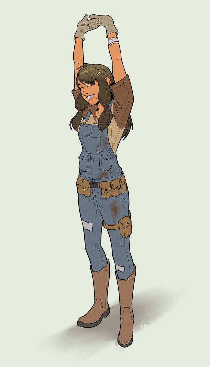 I asked what kind of OC should I draw next and you guys voted for a new one, so here she is!
Her name is Penelope.
(feat. Blythe)